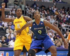 Former Ram Quanitra Hollingsworth averaged 4.6 points and 4.4 rebounds for the New York Liberty in 2011. 